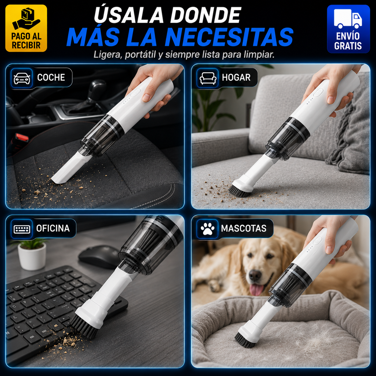 Aspiradora portátil potente