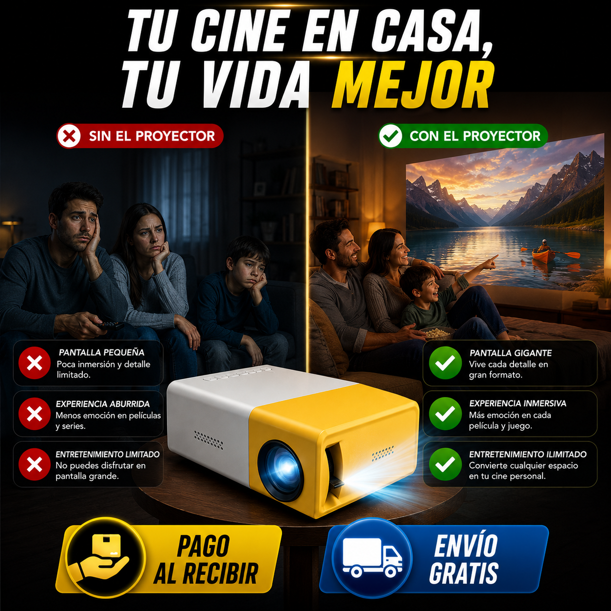 Mini proyector portátil
