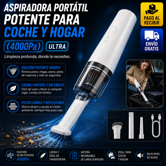 Aspiradora portátil potente