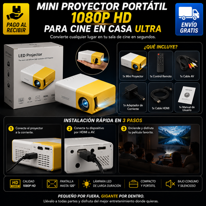Mini proyector portátil